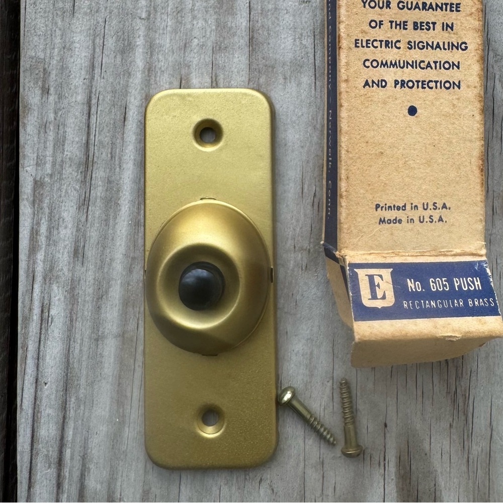 Antique brass Electric Doorbell Push Button